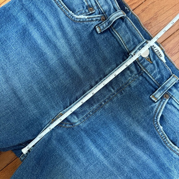 RE/DONE High-Rise Ankle Crop Jeans Dusk Destroy Size 30 - Picture 13 of 16